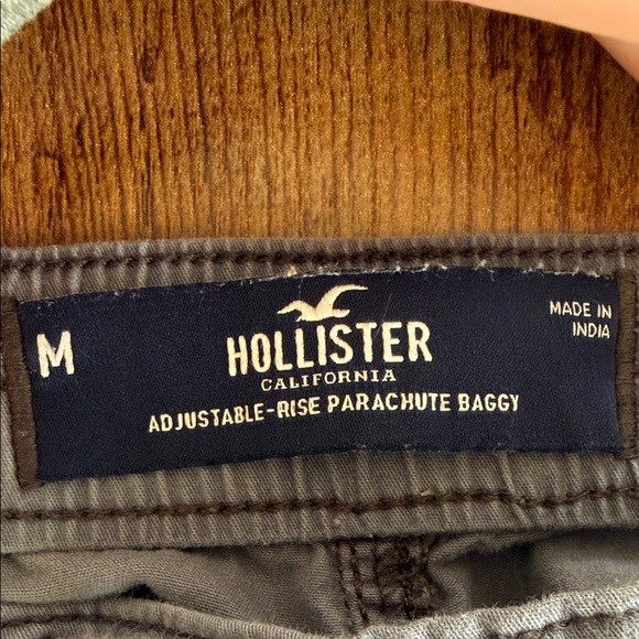 Light Gray/Blue Elastic Hem Casual Pants - Picture 2 of 3